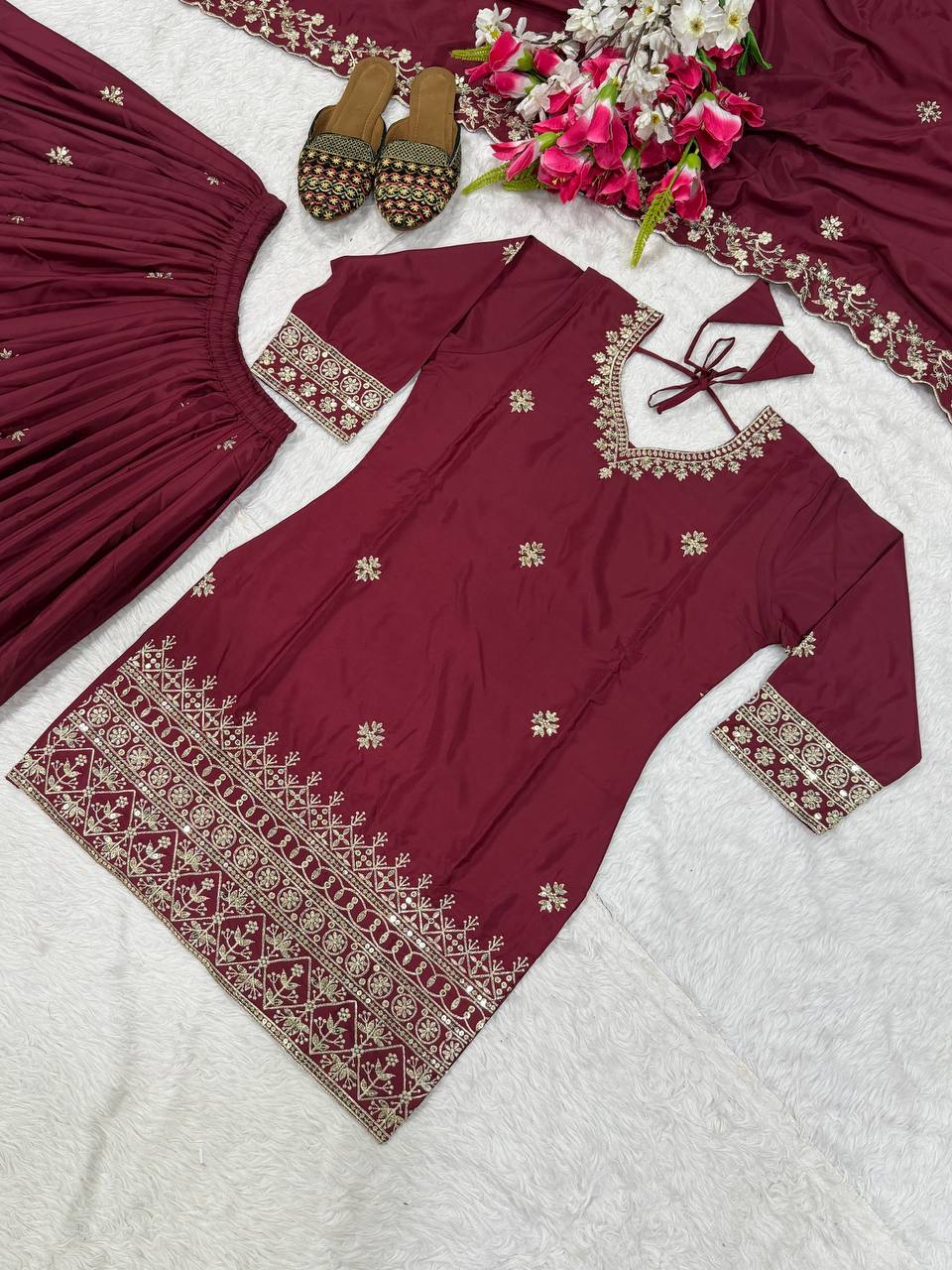 Dark Ruby Heirloom Suit